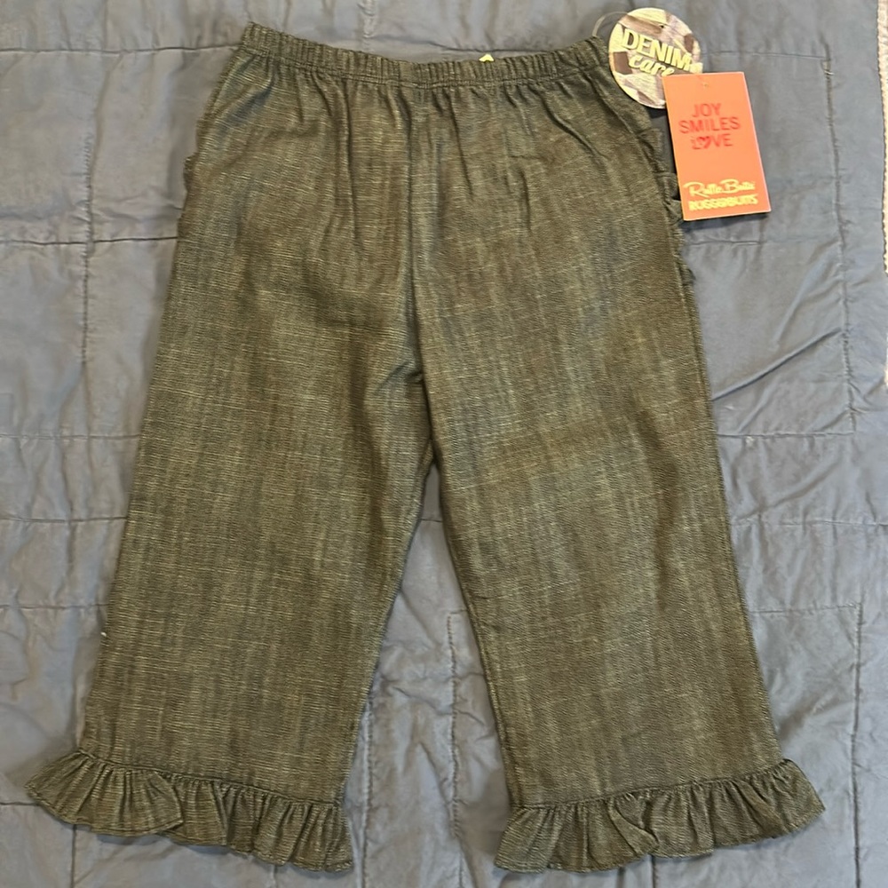 Ruffle Butts denim pants 2T girls NWT
